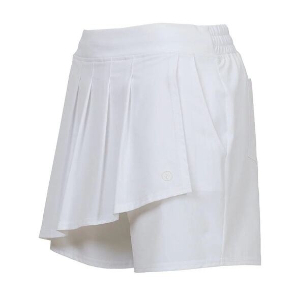 Jofit Cascade White Pleated Ruffle Front UPF50+ Short Skort - Large - Picture 3 of 14